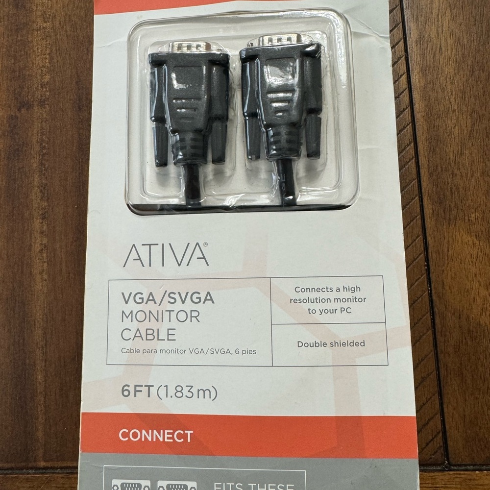 Ativa 6ft VGA / SVGA Monitor Cable.